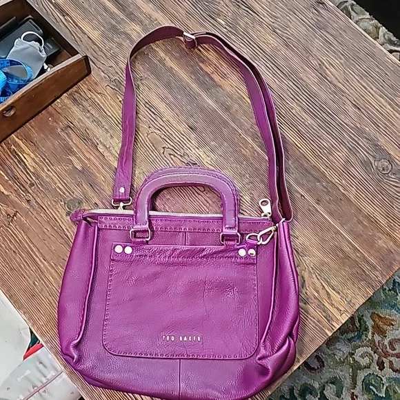 Ted Baker London Purple small tote - Picture 1 of 10